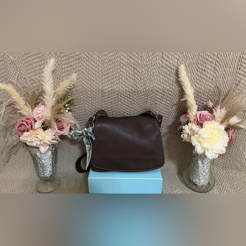 Coach 9932 Vintage USA Brown Leather Flap Shoulder Bag - Picture 7 of 7